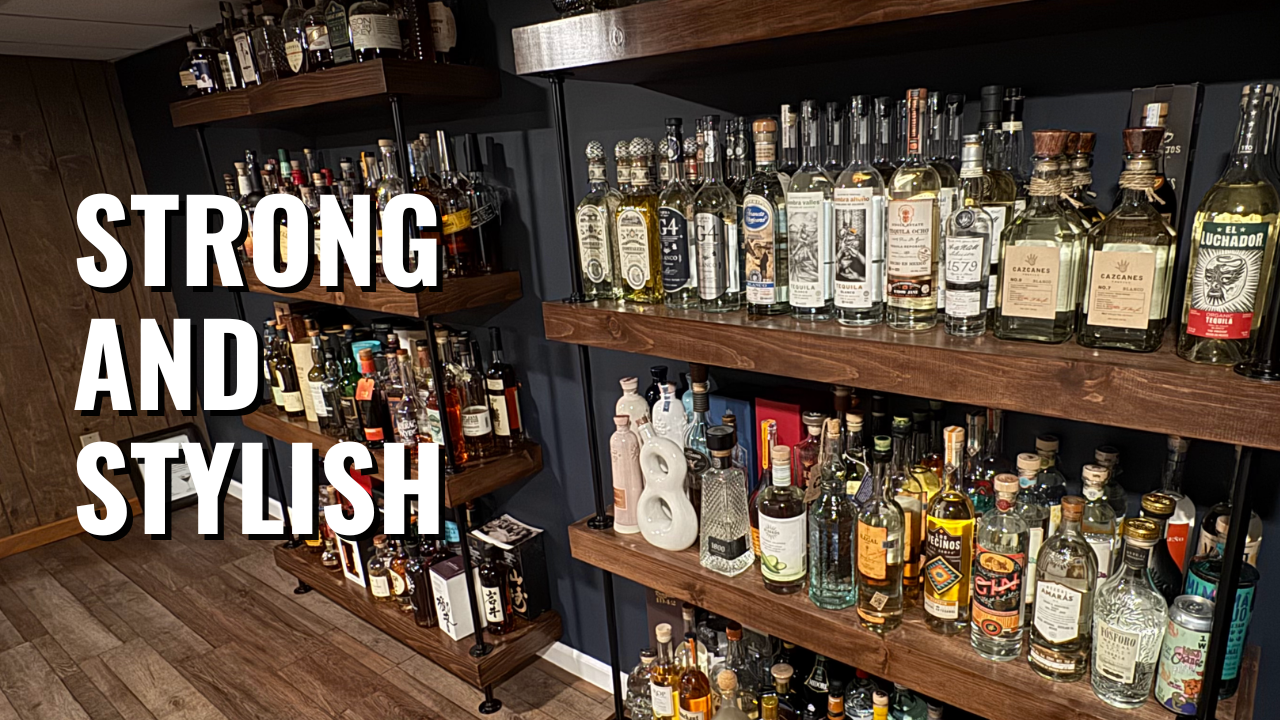 Custom Liquor Shelves